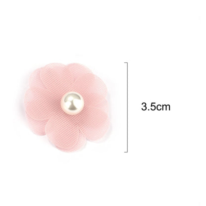 Lot de 10 fleurs artificielles en organza pour réparation de vêtements, pour robe de mariée, sac, décoration, accessoires de couture, DIY