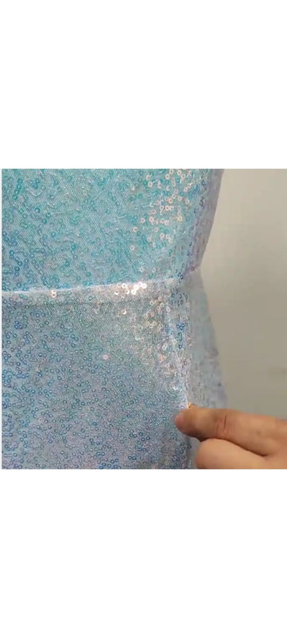 Vestido de dama de honor de boda con tirantes y abertura con lentejuelas de estilo nuevo de verano de 2024, vestido de fiesta de noche para mujer, vestido de fiesta con abertura estilo celebridad