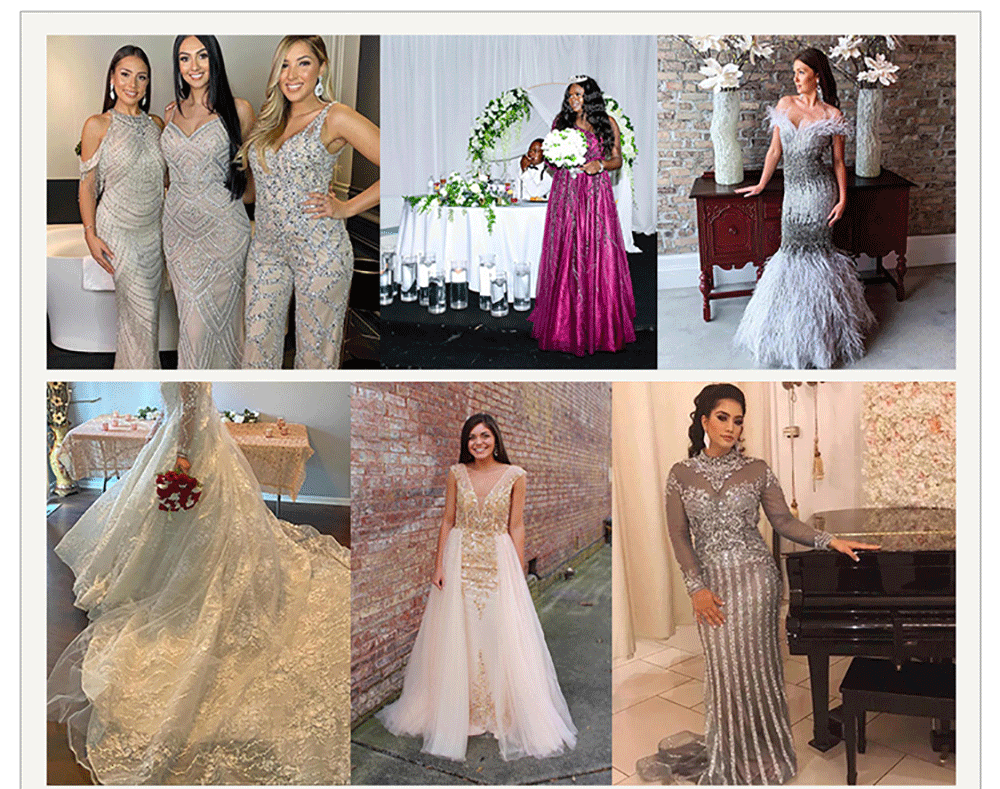 Hot Sale Arabic Flower Elegant A-Line Length Beaded Luxury Evening Dresses High-end 2024 Engagement Gown for Women Wedding Party