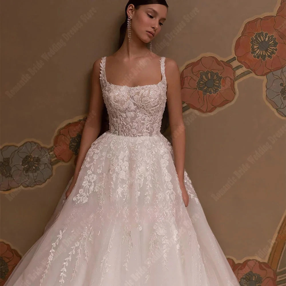 Robes de mariée en tulle transparent pour femmes, derniers styles, robes de bal dos nu, nouvelle longueur de balai élégante, robes de princesse