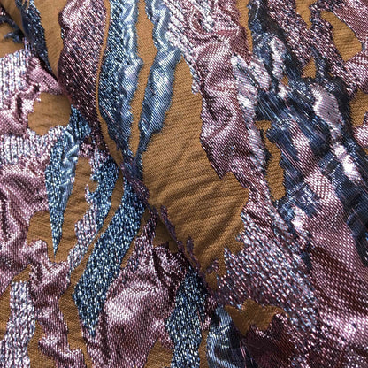 Kalume Jacquard Lace Fabric African Nigerian Gilding Tulle Lace Fabric 2024 High Quality For Diy Wedding Dress Sew Cloth F3935