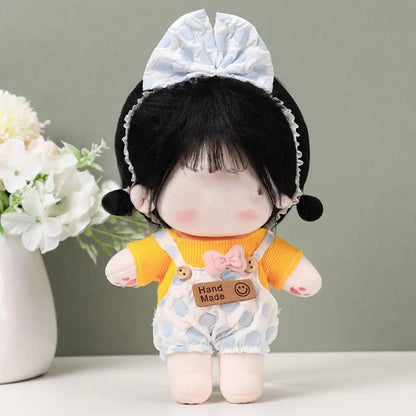 Cute Dress Clothes Jk Uniform for 20cm Cotton Doll Wedding Dress Lolita Dress Up Clothing Skirt Headwear Girl Doll Accessories