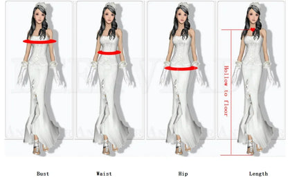 Women's sexy white lace wedding dress long dress suspender sleeveless back square neck slim fit formal party bridesmaid dress