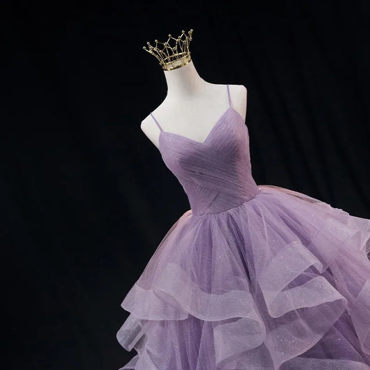 Vestido de princesa con cuello halter, vestido de novia de Cenicienta, vestidos de novia con espalda de corsé para mujer, vestidos de noche para actuación