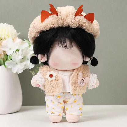 Cute Dress Clothes Jk Uniform for 20cm Cotton Doll Wedding Dress Lolita Dress Up Clothing Skirt Headwear Girl Doll Accessories