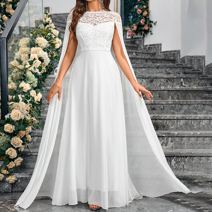 Vestido de noche elegante de sirena árabe lila para boda para dama de honor con mangas chal 2024 Vestido de novia de lujo con cuentas de Dubái