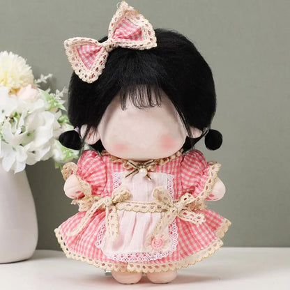 Cute Dress Clothes Jk Uniform for 20cm Cotton Doll Wedding Dress Lolita Dress Up Clothing Skirt Headwear Girl Doll Accessories