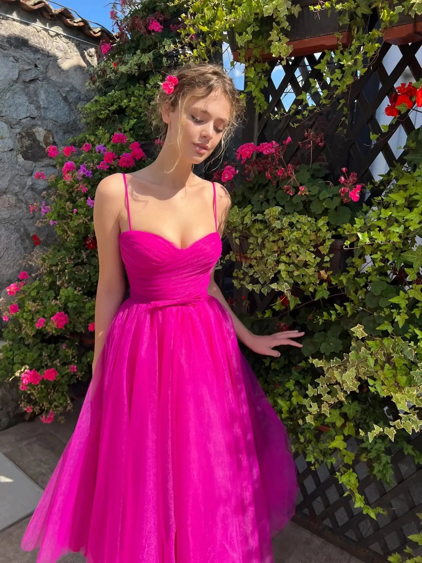 Robe de soirée fantaisie en forme de cœur pour filles, robe de bal sexy dos nu, robe de demoiselle d'honneur à la mode