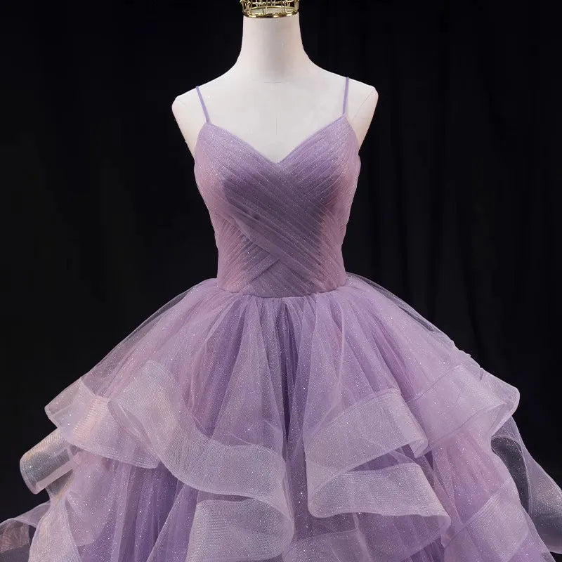 Vestido de princesa con cuello halter, vestido de novia de Cenicienta, vestidos de novia con espalda de corsé para mujer, vestidos de noche para actuación