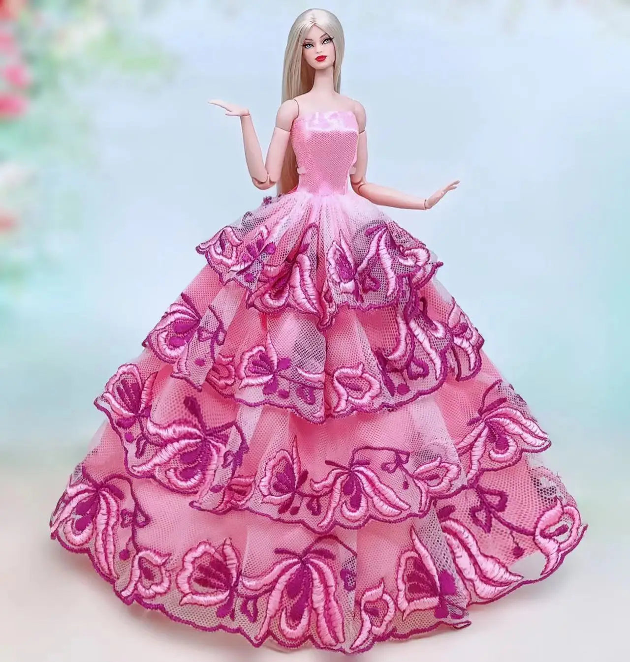 Véritable étui pour vêtements poupée barbie robe princesse robes de mariée robe de soirée pour poupée barbie accessoires tenues Vêtements