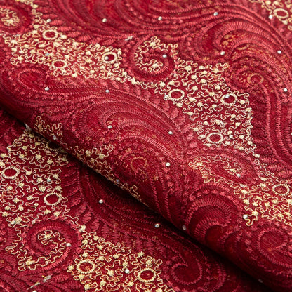 Tissu en dentelle africaine SJD LACE avec cristal 2024 Tissu en dentelle à mailles françaises de haute qualité pour coudre des robes de soirée de mariage pour femmes A3489