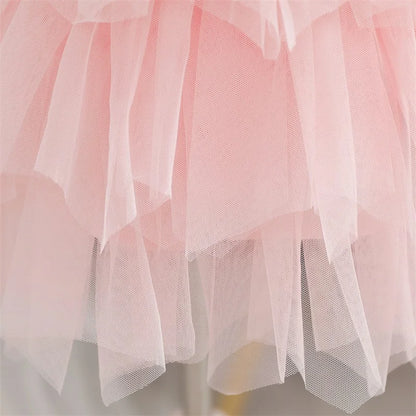 Robes de demoiselle d'honneur pour mariage, enfants, dentelle, dos nu, tulle, tutu, princesse, bal de fin d'année, vêtements de fête, bébé, 1er anniversaire, baptême, robe blanche