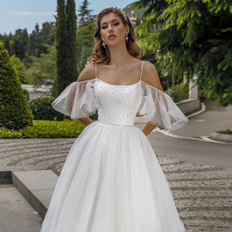 Wedding Dresses Vestido De Noiva Elegant Appliques Bridal Gown halter sweetheart ball gown pearl court train custom plus size