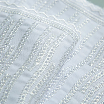 Tissu en dentelle sèche en coton blanc pour hommes, Arabie saoudite, dernière dentelle en voile suisse, coton africain pour femmes, robes de soirée de mariage, TY3815, 2024