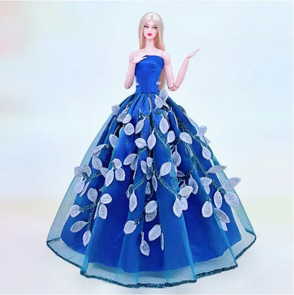 Véritable étui pour vêtements poupée barbie robe princesse robes de mariée robe de soirée pour poupée barbie accessoires tenues Vêtements