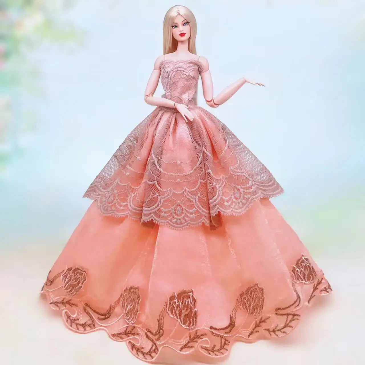 Véritable étui pour vêtements poupée barbie robe princesse robes de mariée robe de soirée pour poupée barbie accessoires tenues Vêtements