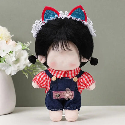 Cute Dress Clothes Jk Uniform for 20cm Cotton Doll Wedding Dress Lolita Dress Up Clothing Skirt Headwear Girl Doll Accessories