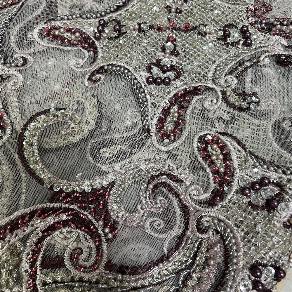 Tissu africain nigérian en dentelle de haute qualité avec paillettes, tulle, couture, guipure, broderie, robes, perles, pierre, 5 mètres, 2024