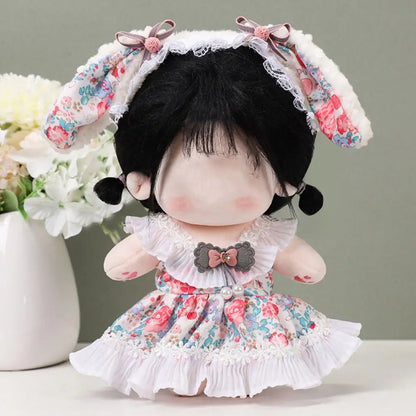 Cute Dress Clothes Jk Uniform for 20cm Cotton Doll Wedding Dress Lolita Dress Up Clothing Skirt Headwear Girl Doll Accessories