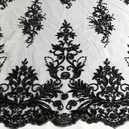 Nouveau tissu de mariée broderie de perles lourdes robe de mariée tissu en dentelle beaux motifs robe en dentelle robe ivoire en dentelle