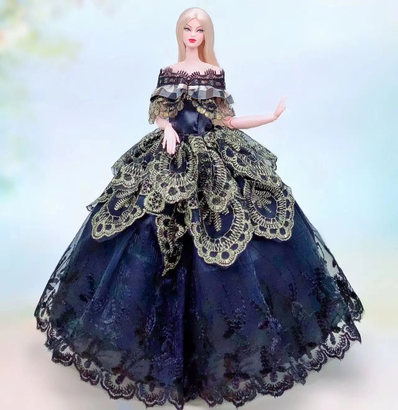 Véritable étui pour vêtements poupée barbie robe princesse robes de mariée robe de soirée pour poupée barbie accessoires tenues Vêtements