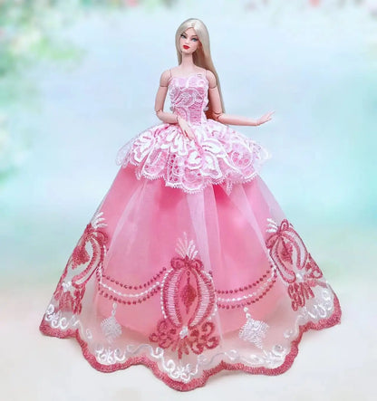 Genuine case for clothes doll barbie dress princess wedding dresses evening dress for barbie doll accessories outfits  Clothing