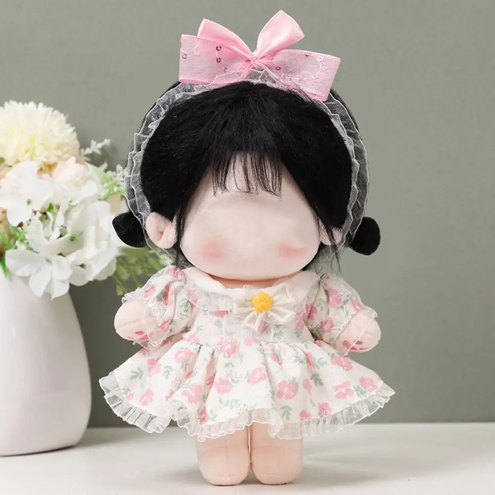 Cute Dress Clothes Jk Uniform for 20cm Cotton Doll Wedding Dress Lolita Dress Up Clothing Skirt Headwear Girl Doll Accessories