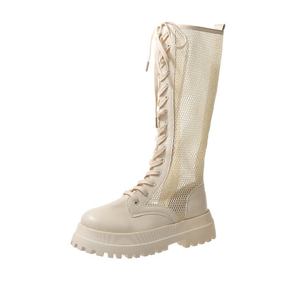 White Boots Children Summer Thin Knight Boots