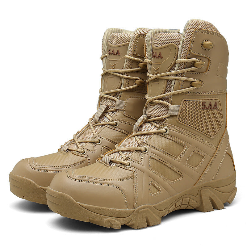 Botas de combate de entrenamiento de montañismo al aire libre de gran tamaño para hombre