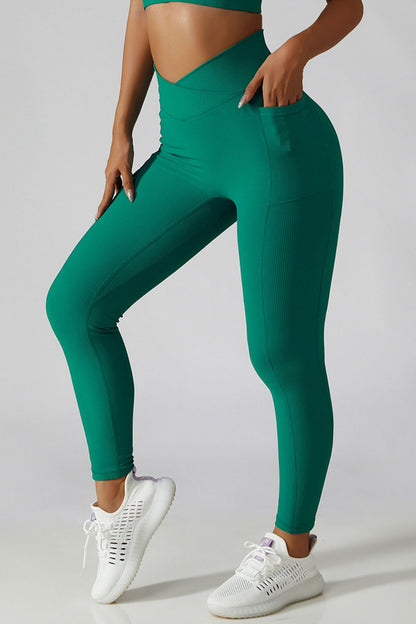 Legging actif basique Bae à taille croisée