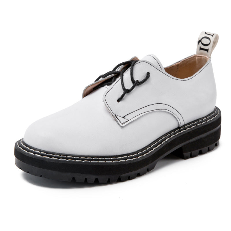 Zapatos coreanos para mujer que combinan con todo Zapatos Oxford Brock