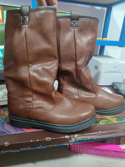 Round head short boots