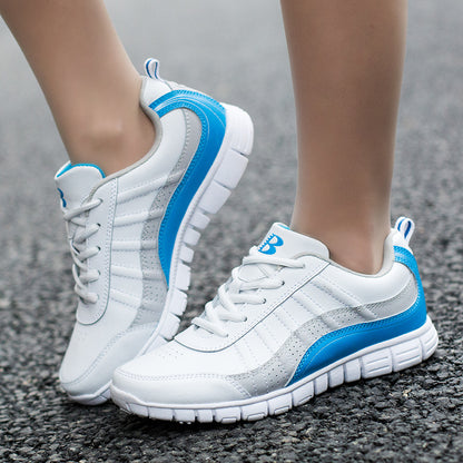 Baskets de sport respirantes pour femmes, chaussures blanches d'automne