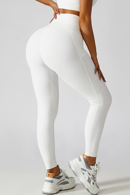 Leggings deportivos con cintura cruzada Basic Bae