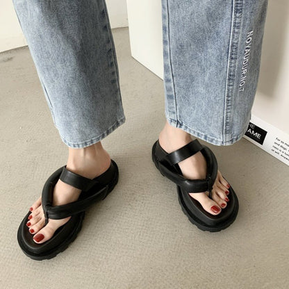 Fashion Sponge Cake Platform Flip-Flops