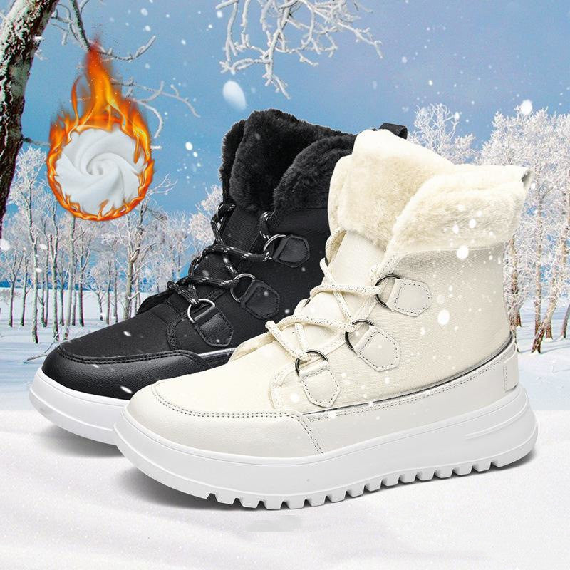 Botas de nieve nuevas de moda para mujer, talla grande