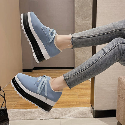 Women's Small Square Toe Sponge Cake Cotton Shoes