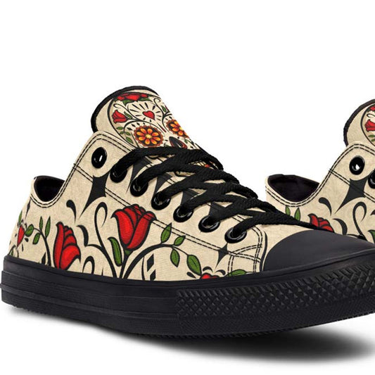 Fashion Print Couple Low-Top Canvas Shoes