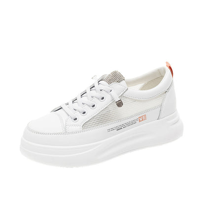 All-match Thick-soled Increased White Shoes Sports Single Women