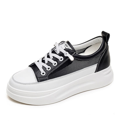 All-match Thick-soled Increased White Shoes Sports Single Women