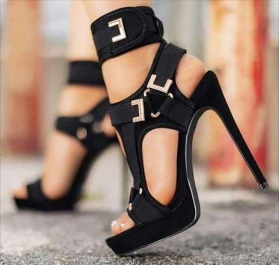 Buckle Super High Heels Waterproof Platform Fish Mouth Stiletto Heel Women Sandals