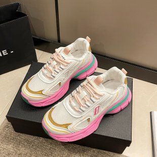 Zapatillas deportivas informales para mujer con plataforma y superficie de malla que combinan con todo