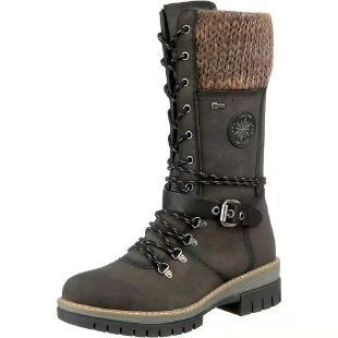 Botas de montar para mujer nuevas de otoño e invierno, botas de nieve europeas y americanas